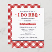 バジェットレッドプレイドI do BBQ婚約パーティ (正面/裏面)