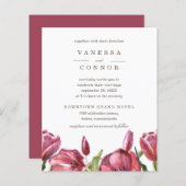 バジェットレッドポピーエレガントズボホフローラ結婚ズ (正面/裏面)