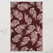 バジェットレッドメリーアーチボタニカルホリデーカード (裏面)