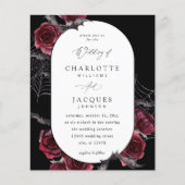 バジェットレッドローズハロウィン結婚こうもりズ – ブラック (正面)