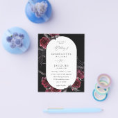 バジェットレッドローズハロウィン結婚こうもりズ – ブラック チラシ (シングル)