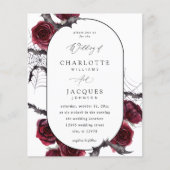 バジェットレッドローズハロウィン結婚こうもりズ – ホワイト (正面)