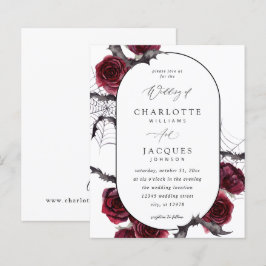 バジェットレッドローズハロウィン結婚こうもりズ – ホワイト