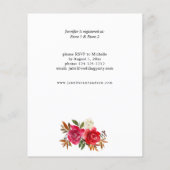 バジェットレッドローズ&ピンクフローラブライダルシャワー チラシ (裏面)