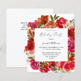 バジェットレッドローズ&ピンクフローラホリデーパーティー