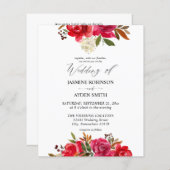 バジェットレッドローズ&ピンクフローラ結婚3 (正面/裏面)