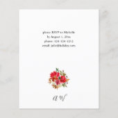 バジェットレッドローズ&ホワイトフローラクリスマスディナー チラシ (裏面)