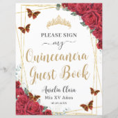 バジェットレッドローゼスキンセアニェラ誕生日ゲストブック (正面)