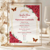 バジェットレッドローゼズキンセアニェラXV誕生日バーメニュー