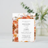 バジェットレッド&オレンジ秋結婚フローラ (スタンド正面)