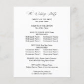 バジェットレッド&オレンジ結婚フローラ式 (裏面)