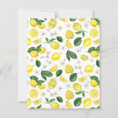 バジェットレモンのブライダルシャワーへの招待 (裏面)