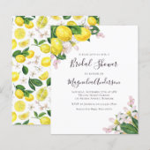 バジェットレモンのブライダルシャワーへの招待 (正面/裏面)