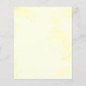 バジェットレモンウォーターカラーベビーシャワー招待状 (裏面)