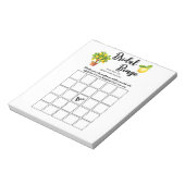 バジェットレモンシトラスブライダルシャワービンゴパーティーゲーム ノートパッド (回転)