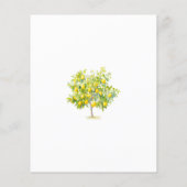 バジェットレモンシトラスブライダルシャワー招待 (裏面)