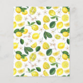 バジェットレモンズカップルズシャワー招待状 (裏面)