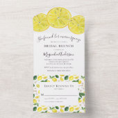 バジェットレモンメインスクイーズブライダルシャワー オールインワン招待状 (内側)