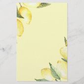 バジェットレモン任意の年齢の誕生日パーティーの招待 (裏面)