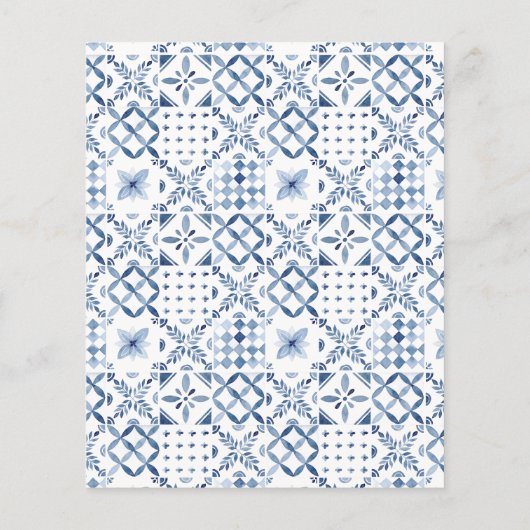 バジェットレモン&タイル地中海のブライダルシャワー (裏面)