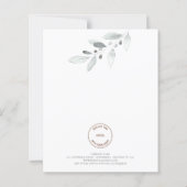 バジェットロゴ写真会社の葉メリークリスマス (裏面)