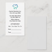 バジェットロゴ歯科医アポイントメント名刺 名刺 (正面/裏面)