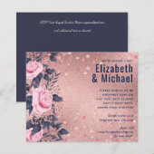 バジェットロセゴールド結婚ブルーピンクガーリーズGlam (正面/裏面)