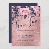 バジェットロセゴールド結婚ブルーピンクガーリーズGlam (正面/裏面)