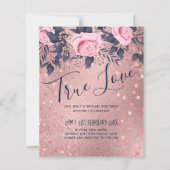 バジェットロセゴールド結婚ブルーピンクガーリーズGlam (正面)