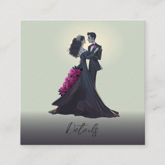 バジェットロマンチックなゴシック愛好家QRコード詳細 エンクロージャーカード (正面)