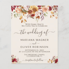 バジェットロマンチック秋フローラ結婚アイボリー