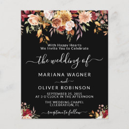 バジェットロマンチック秋フローラ結婚ブラック