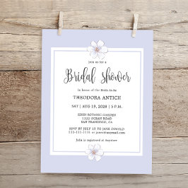 バジェットロマンチック薄紫フローラブライダルシャワー