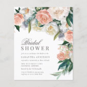 バジェットロマンティックウォーター色フローラブライダルシャワー (正面)