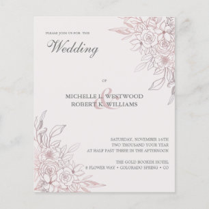 バジェットロマンティックシックバラ金ゴールド結婚フローラ
