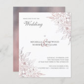 バジェットロマンティックシックバラ金ゴールド結婚フローラ (正面/裏面)