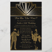 バジェットローリング20フラッパー女の子ギャング招待状 (正面)