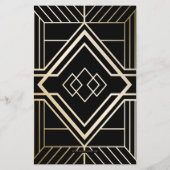 バジェットローリング20フラッパー女の子ギャング招待状 (裏面)