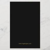 バジェットローリング20フラッパー女の子ギャング招待状 (裏面)