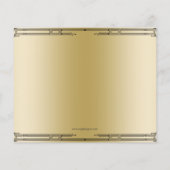 バジェットローリング20フラッパー女の子ギャング招待状 (裏面)