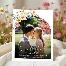 バジェットワイルドフラワーアーチ | Boho Photo日付を保存