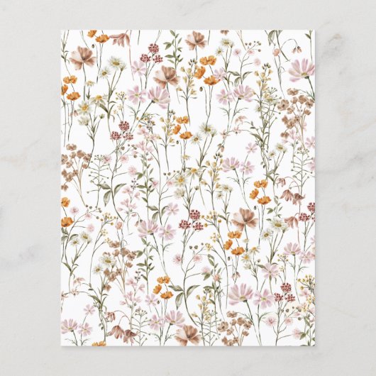 バジェットワイルドフラワーオーベビーシャワーフローラ (裏面)