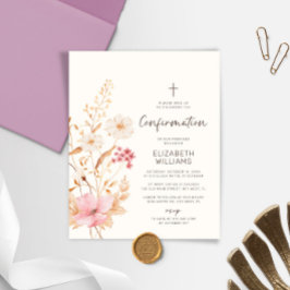 バジェットワイルドフラワーガーデン確認招待状