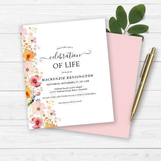 バジェットワイルドフラワーズお祝いメモリアル