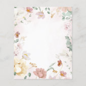 バジェットワイルドフラワーズカップルシャワー招待状 (裏面)