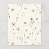 バジェットワイルドフラワーブライダルシャワーボホ (裏面)