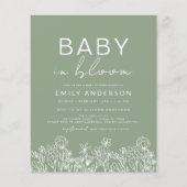 バジェットワイルドフラワーベビーイン開花ベビーシャワー (正面)