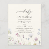 バジェットワイルドフラワーベビーイン開花招待状 (正面)