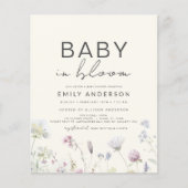 バジェットワイルドフラワーベビーイン開花招待状 (正面)