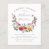 バジェットワイルドフラワーボホフローラ秋ブライダルシャワー (正面)